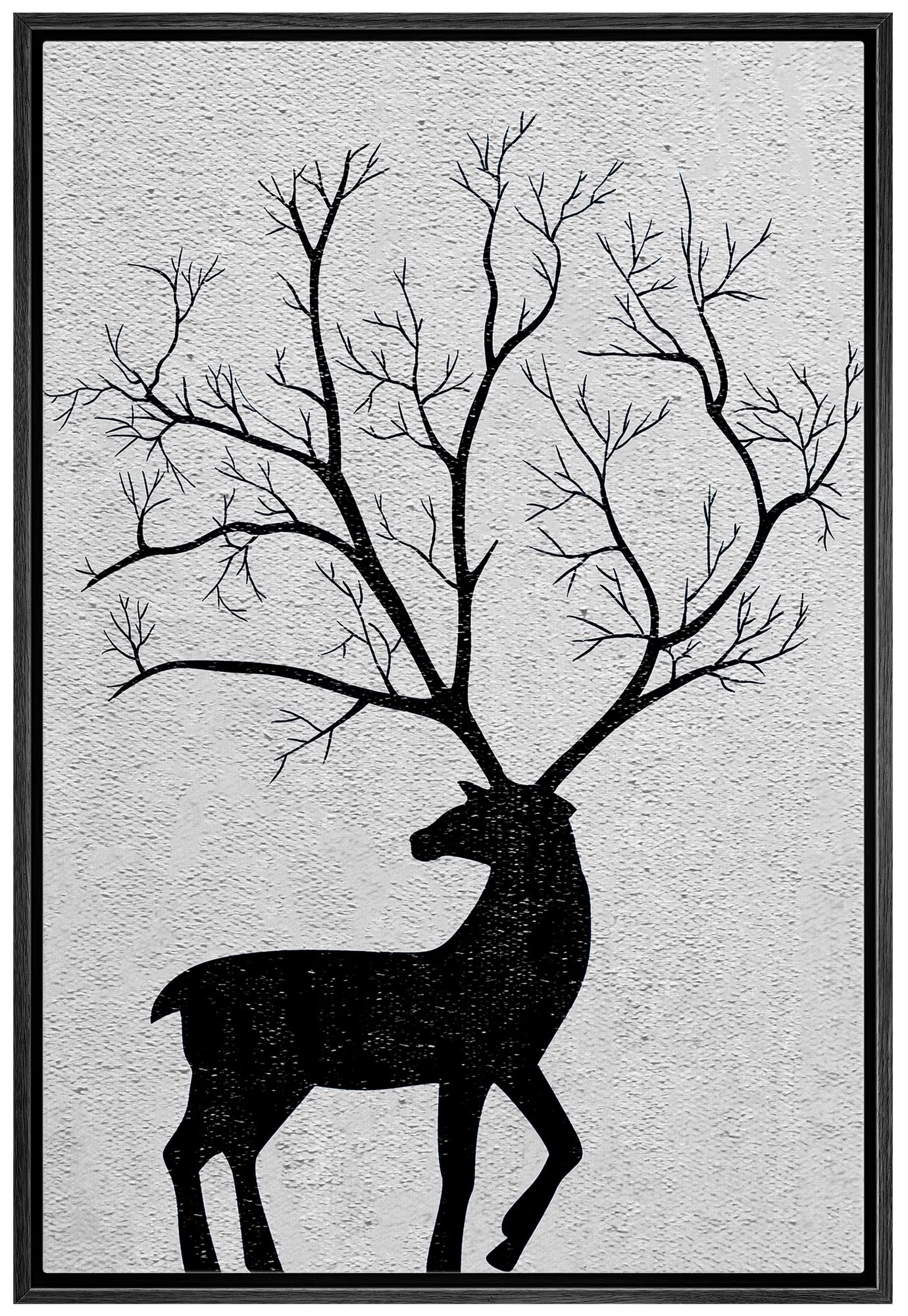 Deer Washi Organgy Top Black　LEINWANDE Amazon.com: SIGNWIN Framed Canvas Print Wall Art Black & White