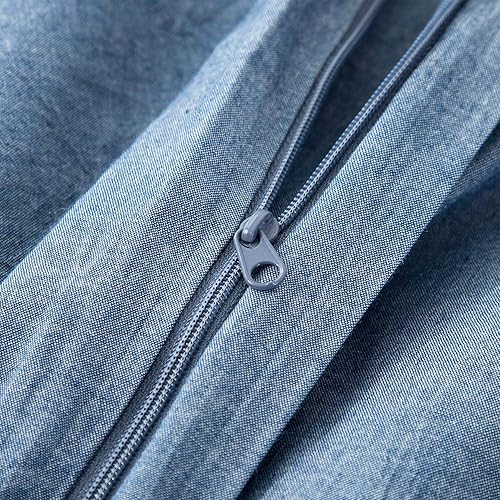 Miniatura 5 de LOVQUE - Juego de funda de edredón de algodón lavado