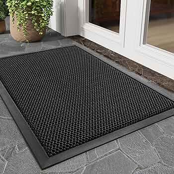 Amazon.com: tchdio Front Door Mat Outside Entrance, Dirt Trapper