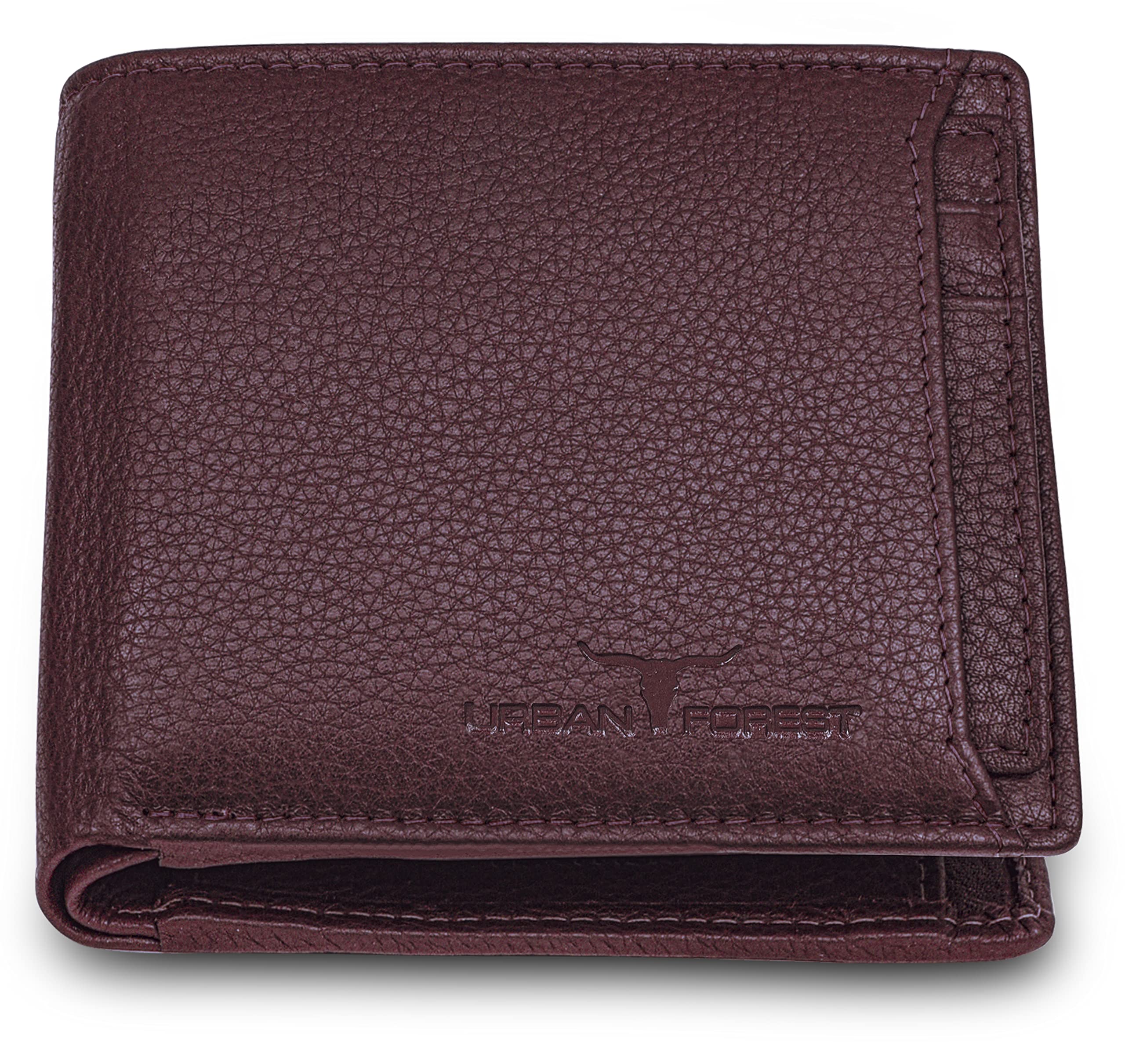 URBAN FOREST Dexter Leather Wallet for Men, Brown