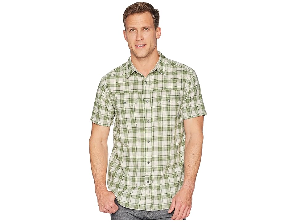 

Columbia Leadville Ridge Yarn-Dye Short Sleeve Top (Spring Small Plaid) Men's Short Sleeve Button Up