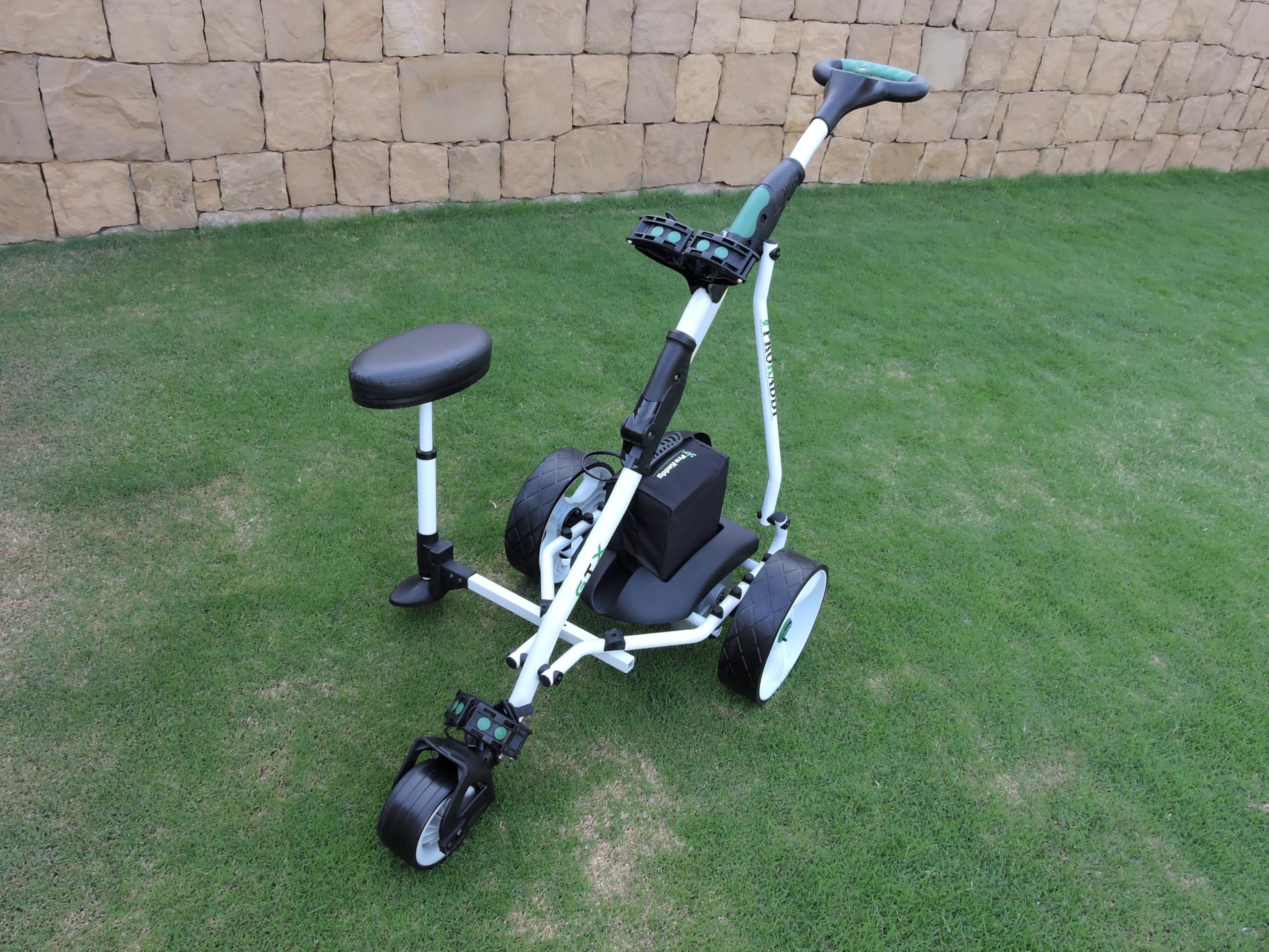 Carro de Golf eléctrico D3GTX Blanco Asiento removible USB batería 33amp