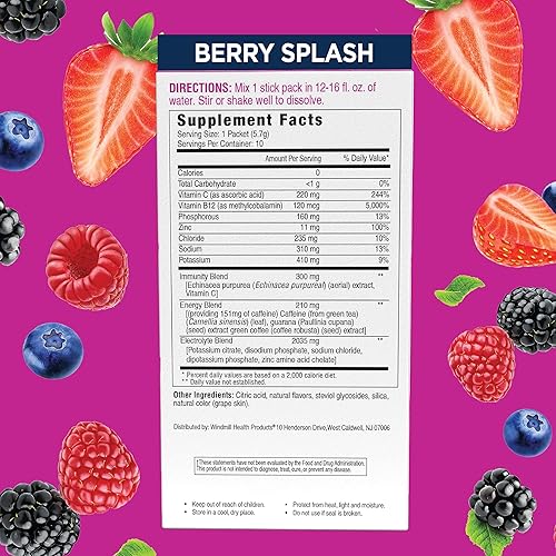 Miniatura 3 de Mezcla de bebida en polvo con electrolitos, súper hidratación, aumenta la resistencia y combate la fatiga, repleta de electrolitos, vitaminas y