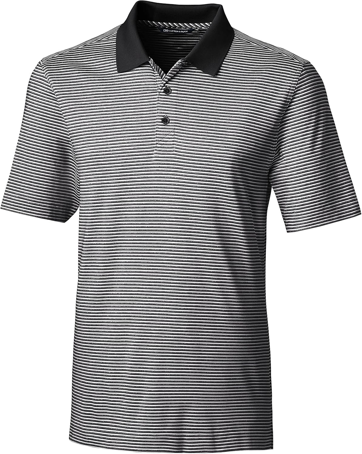 Cutter & Buck Mens Moisture Wicking Drytec UPF 50 Forge Tonal Stripe Polo Shirt