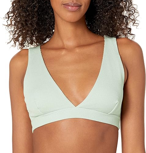 Hanes Eco Luxe High Cut Triangle Dhy203 Soutien-Gorge, Gaufre céladon Doux, Tail
