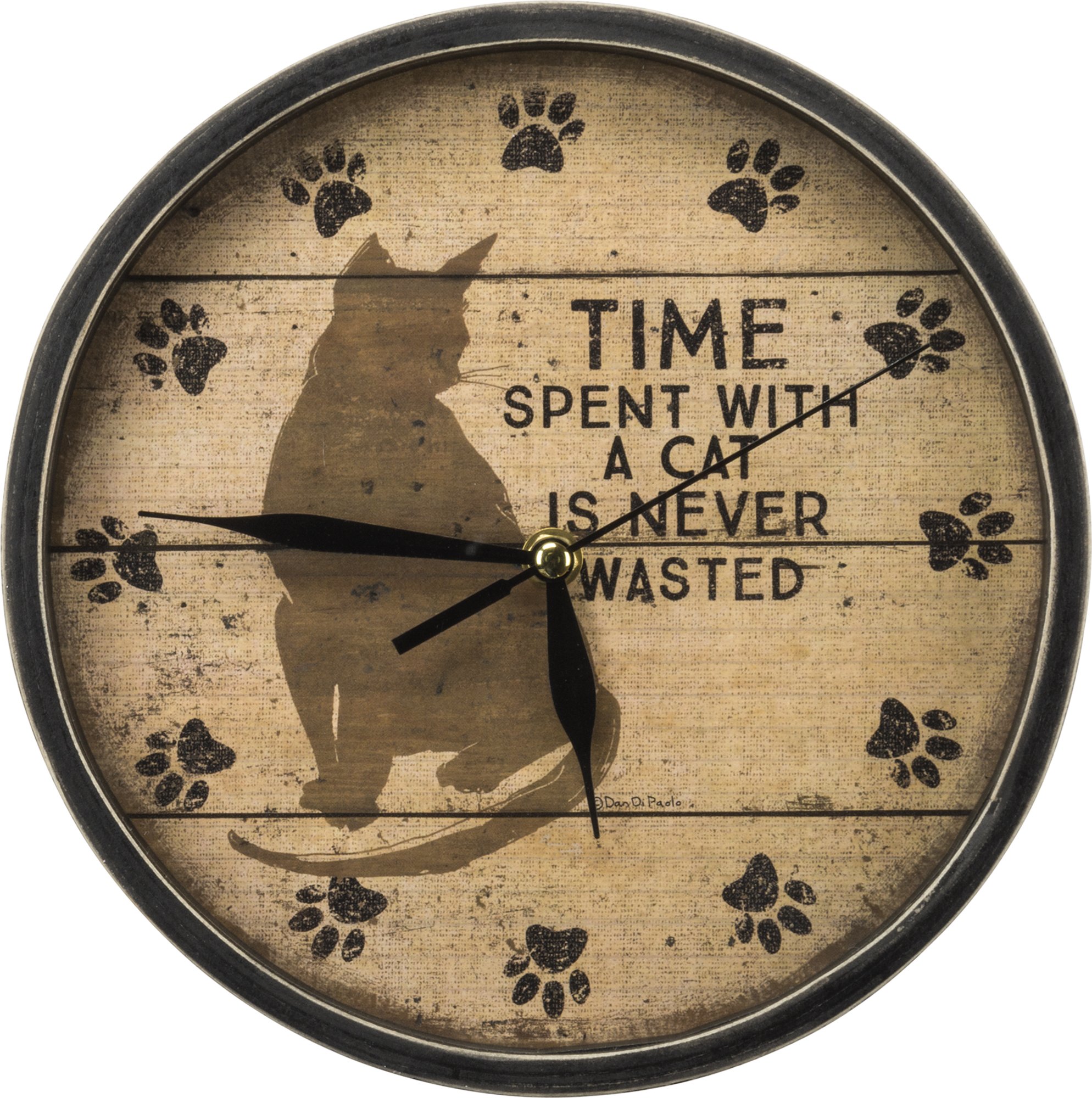 Primitives by Kathy33894 Time with Cats Clock