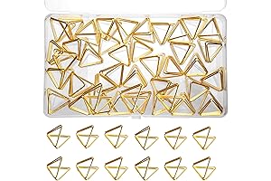 40 Pcs Gold Triangle Placecard Holder for Wedding Decorations