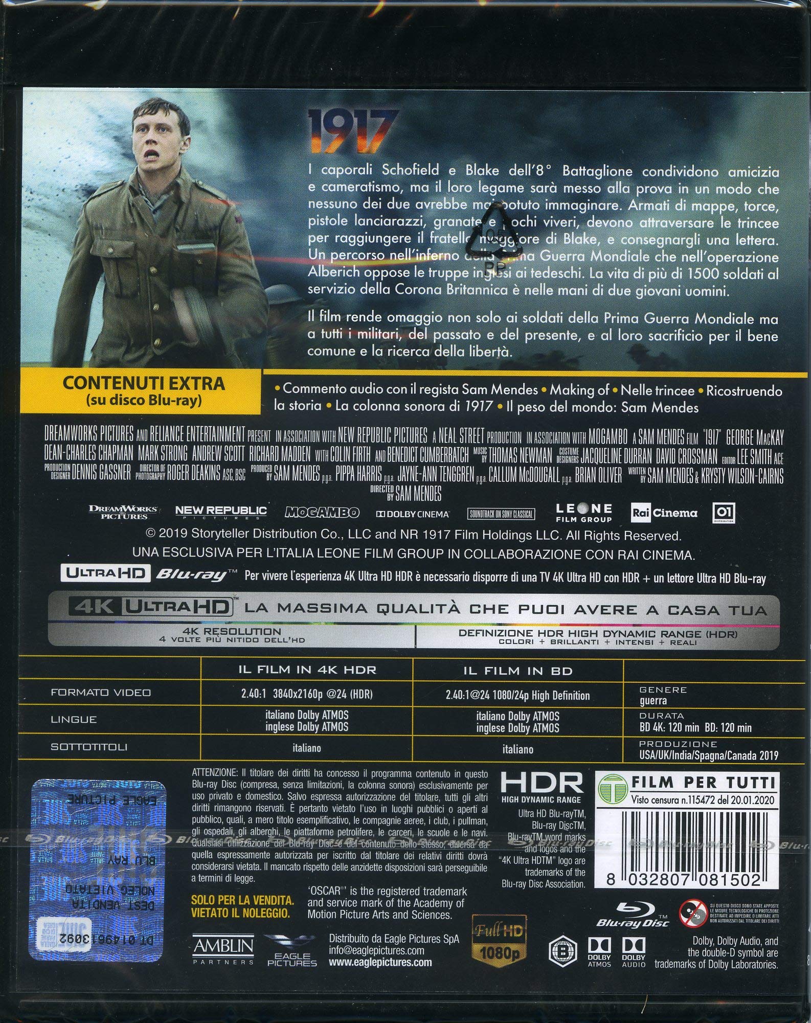 1917 4K Ultra-HD (4K Ultra-HD+Blu-Ray )