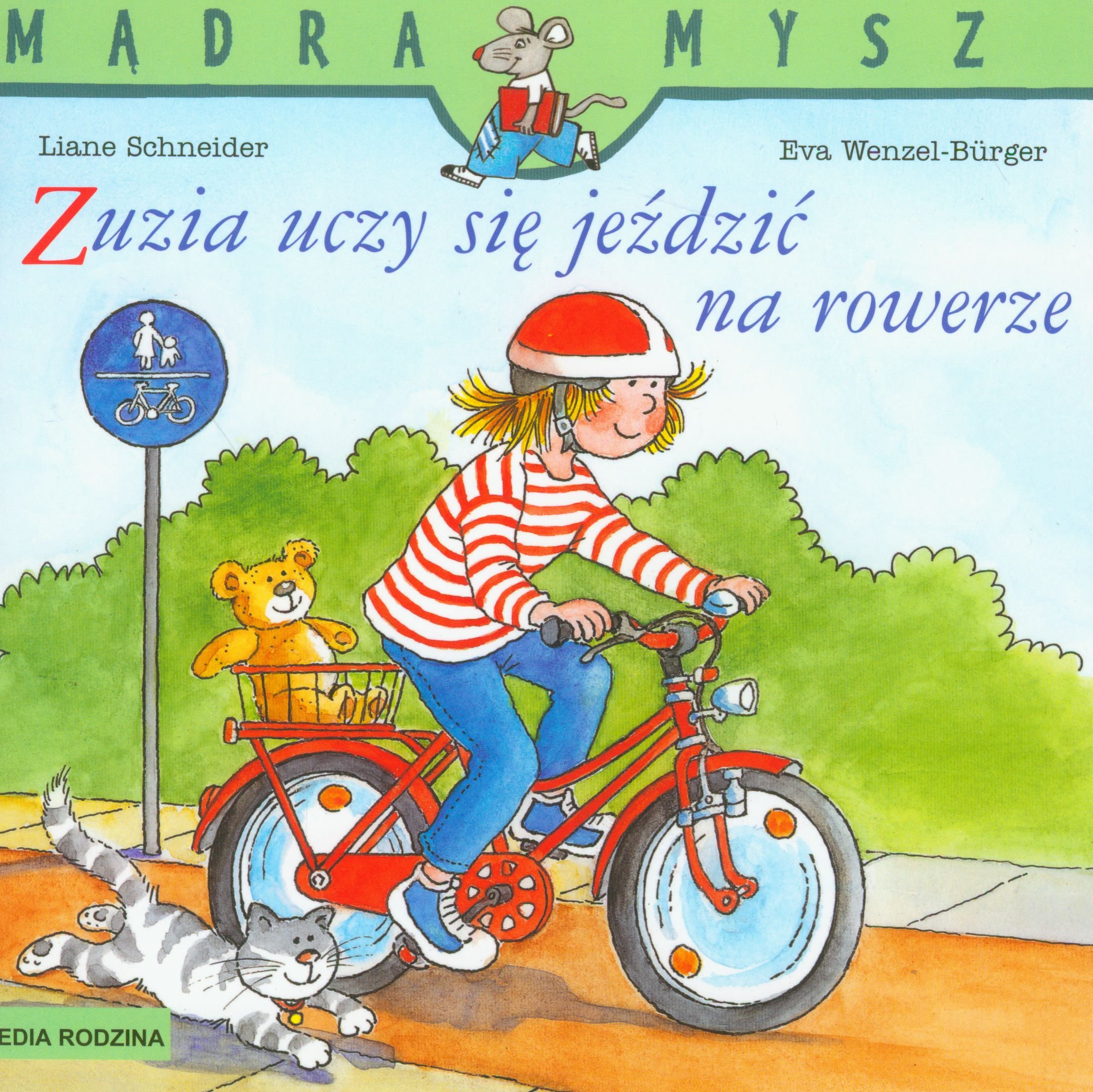 Mądra Mysz. Zuzia uczy się jeździć na rowerze