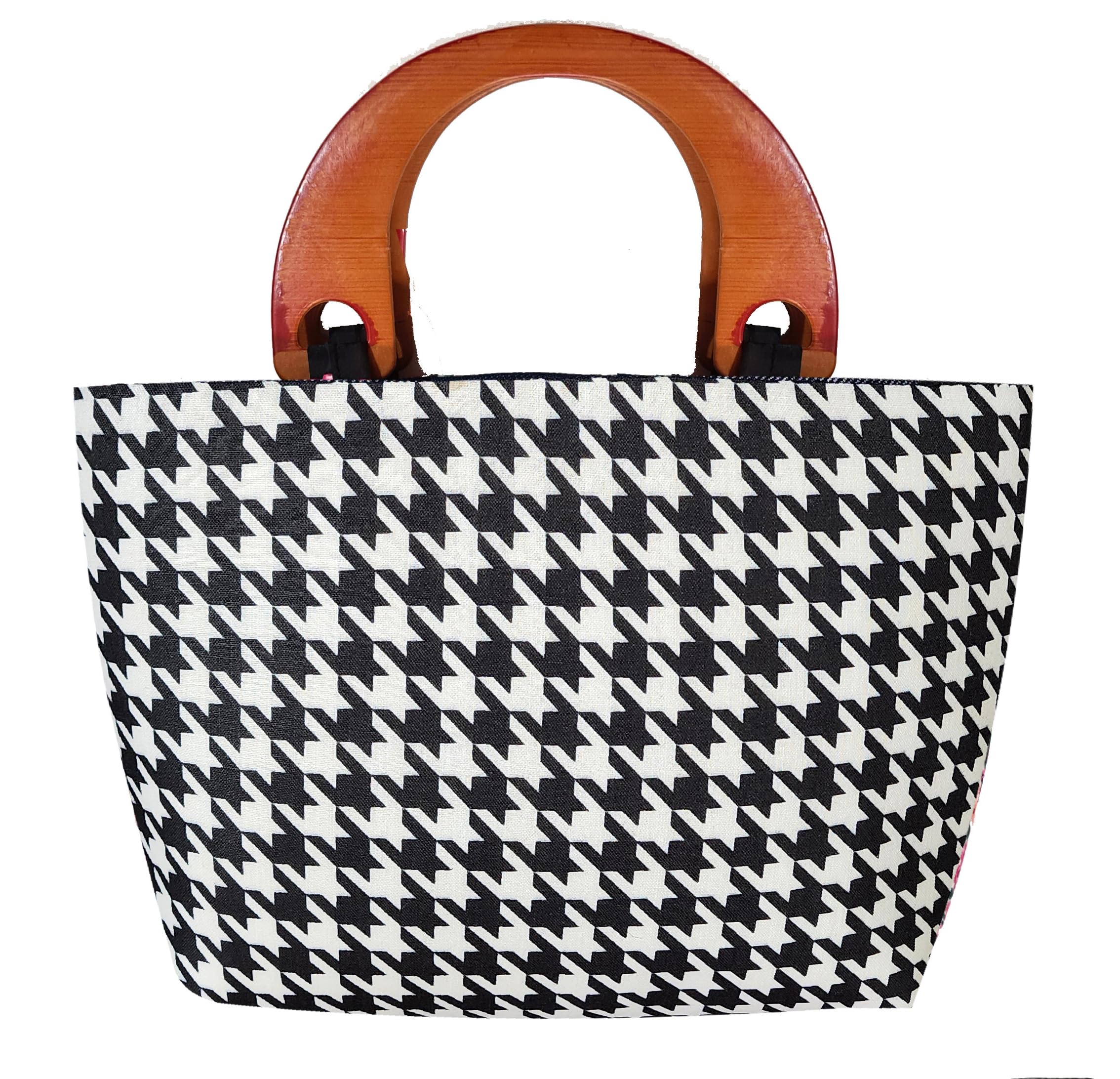 Small Women Hand-held Handbag Potli Black White-image-47