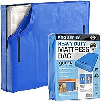 Vista 15 de Protector de colchón tamaño matrimonial XL para mudanza y almacenamiento, funda de colchón resistente de 10 mil de grosor impermeable para mudanzas