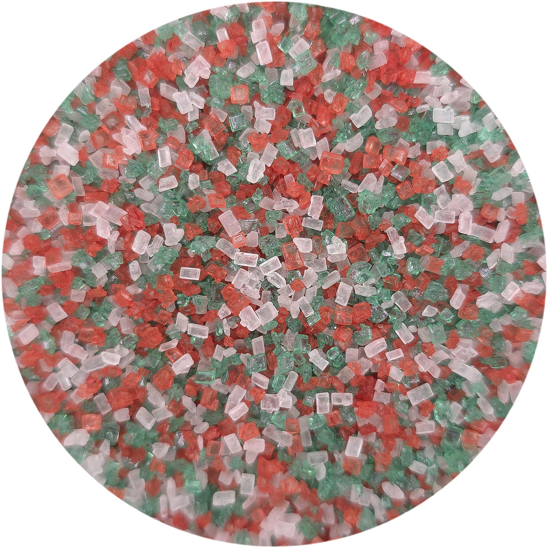 NCS Christmas Red, White & Green Sanding Sugar Crystals – Decorative Sugar for Cupcakes,…