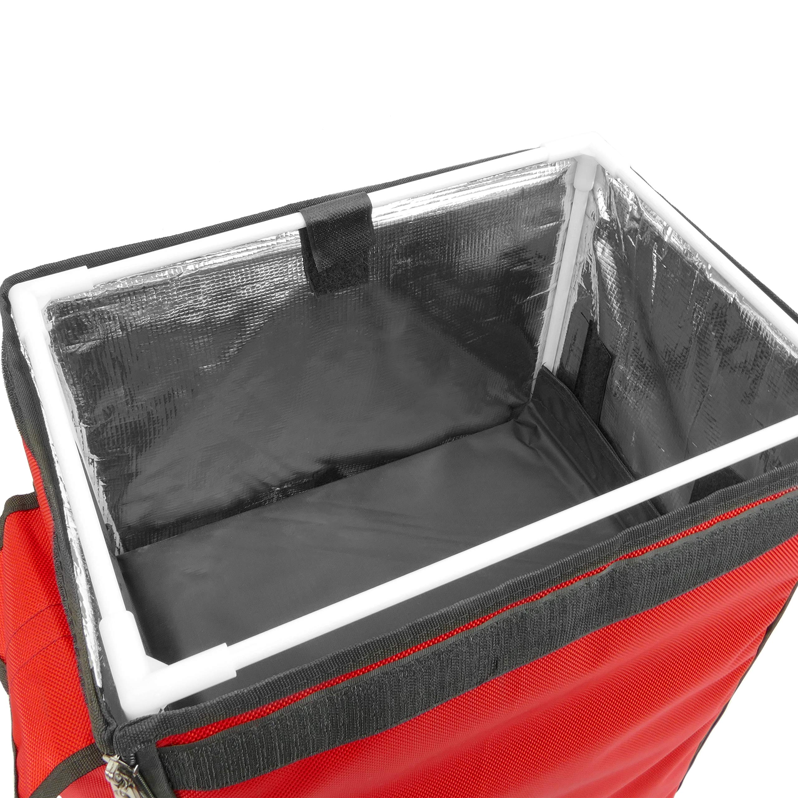CB021 Sac à dos isotherme pour livraison de nourriture en moto et vélo Rouge