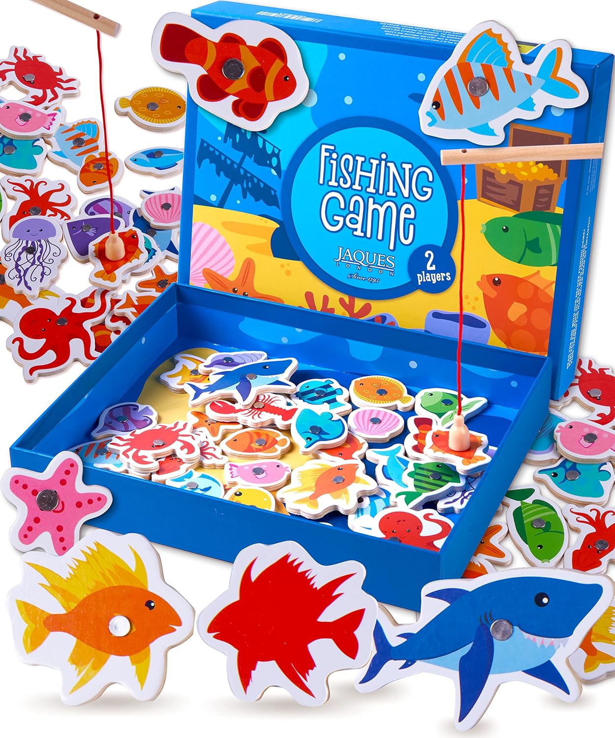 ESTINK Jouets de pêche magnétiques Jeu Magnétique de Jouets de Piscine