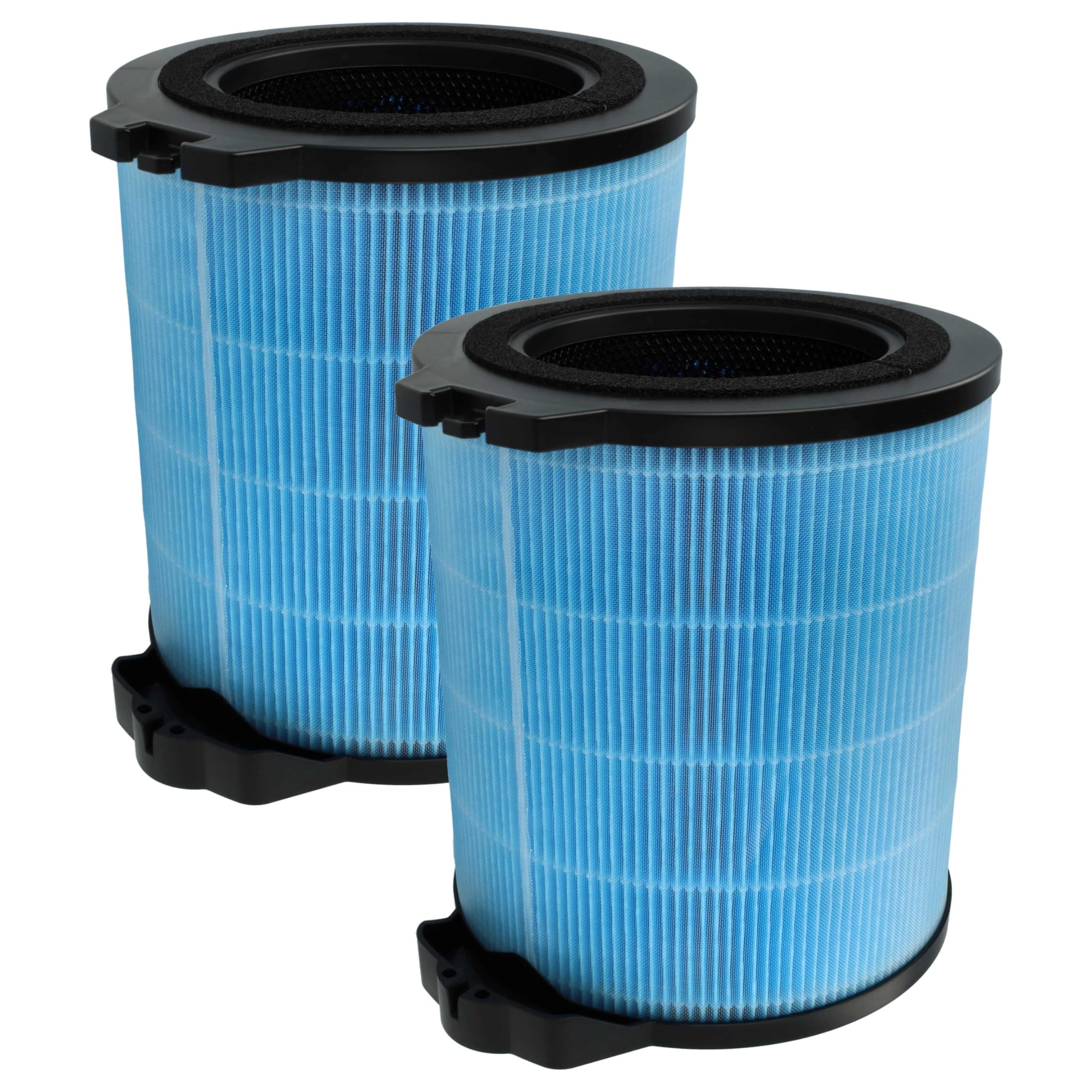 vhbw 2x Filtro H12 reemplaza Hoover 35602347, U97 para purificador aire - Filtro de repuesto con filtro carbón activado