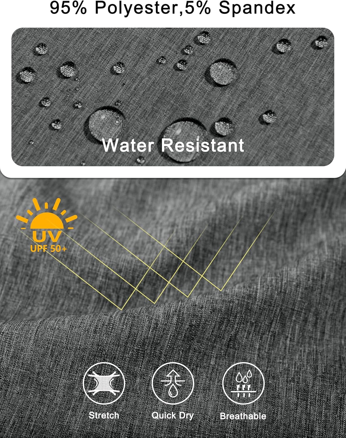 Little Donkey Andy Women's Stretch Quick Dry Shorts for Hiking, Camping, Travel