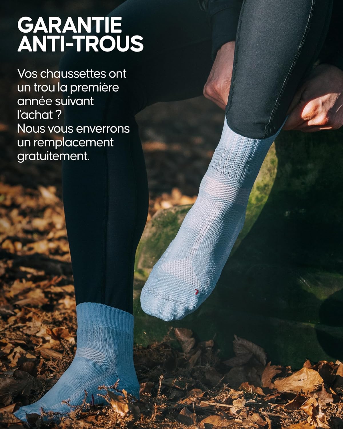 DANISH ENDURANCE Chaussettes Running Longue Distance Anti-Ampoules, Compression Voûte Plantaire, 1/4, Lot de 3, Homme Femme - Description