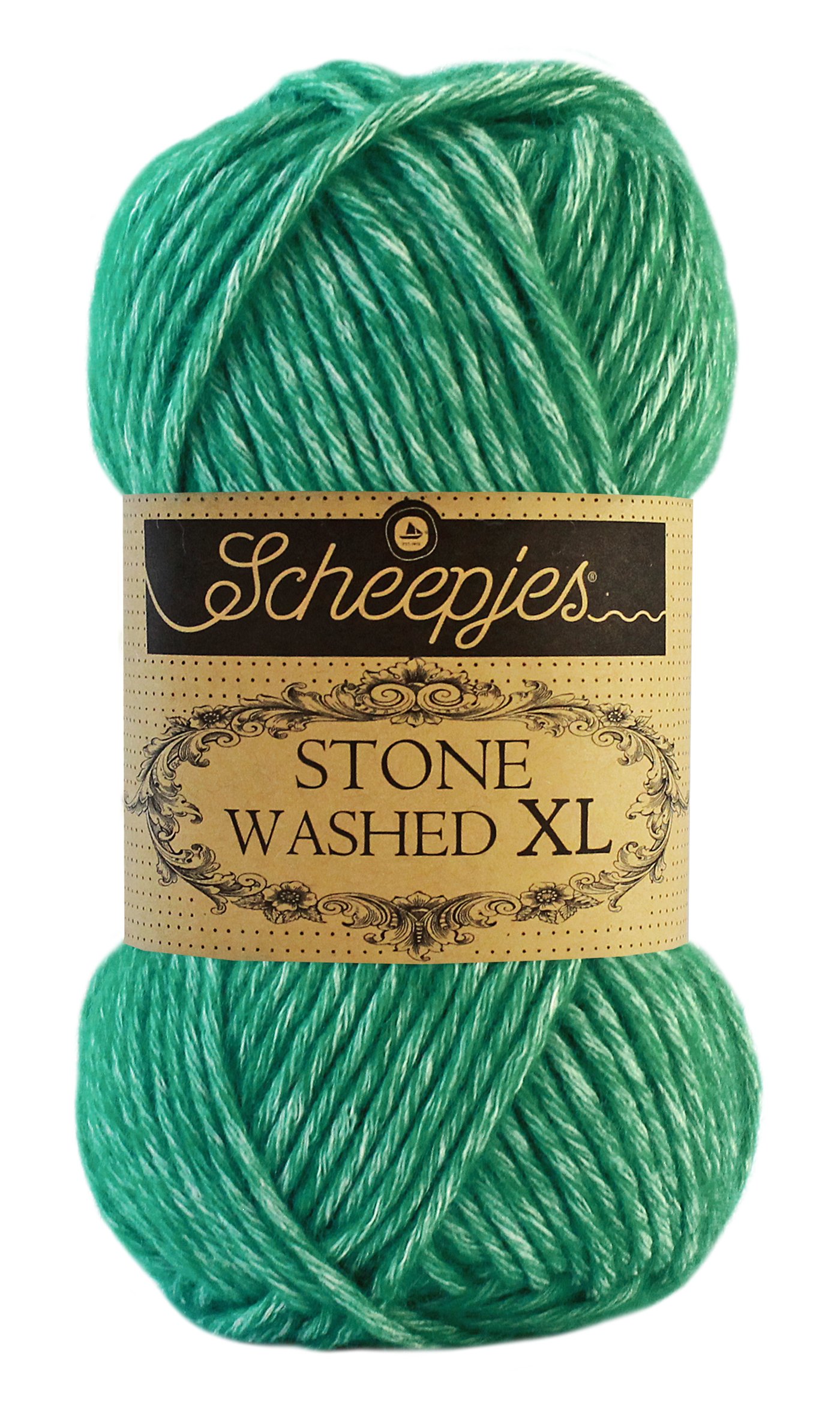 Scheepjes Stone Washed XL Aran Yarn Malachite 865 50g