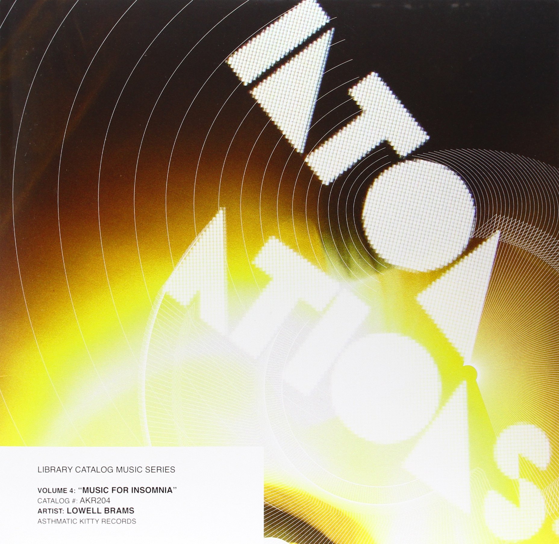 Library Catalog Music Series: Music for Insomnia