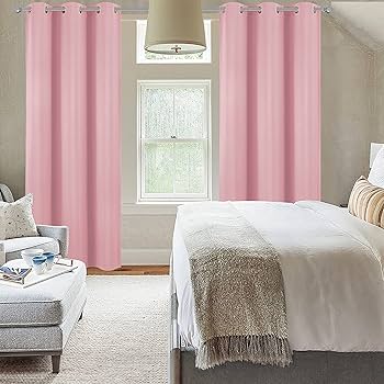 Bagaille Curtain ★ PINK 8' Long Sparkling Metallic Fuchsia Pink Foil Fringe Curtain