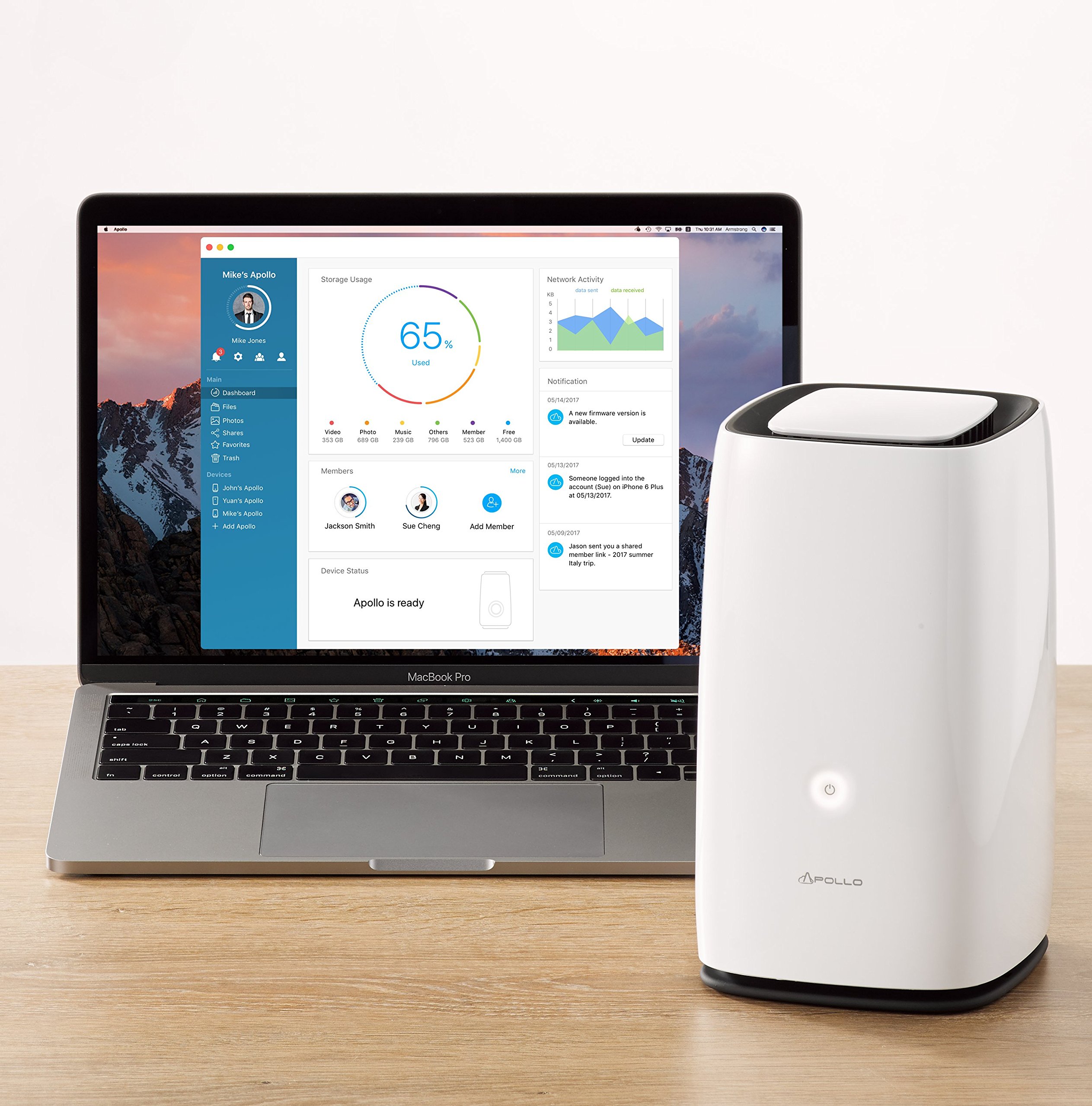 PROMISE APOLLO CLOUD 2 DUO 8TB パーソナルクラウド