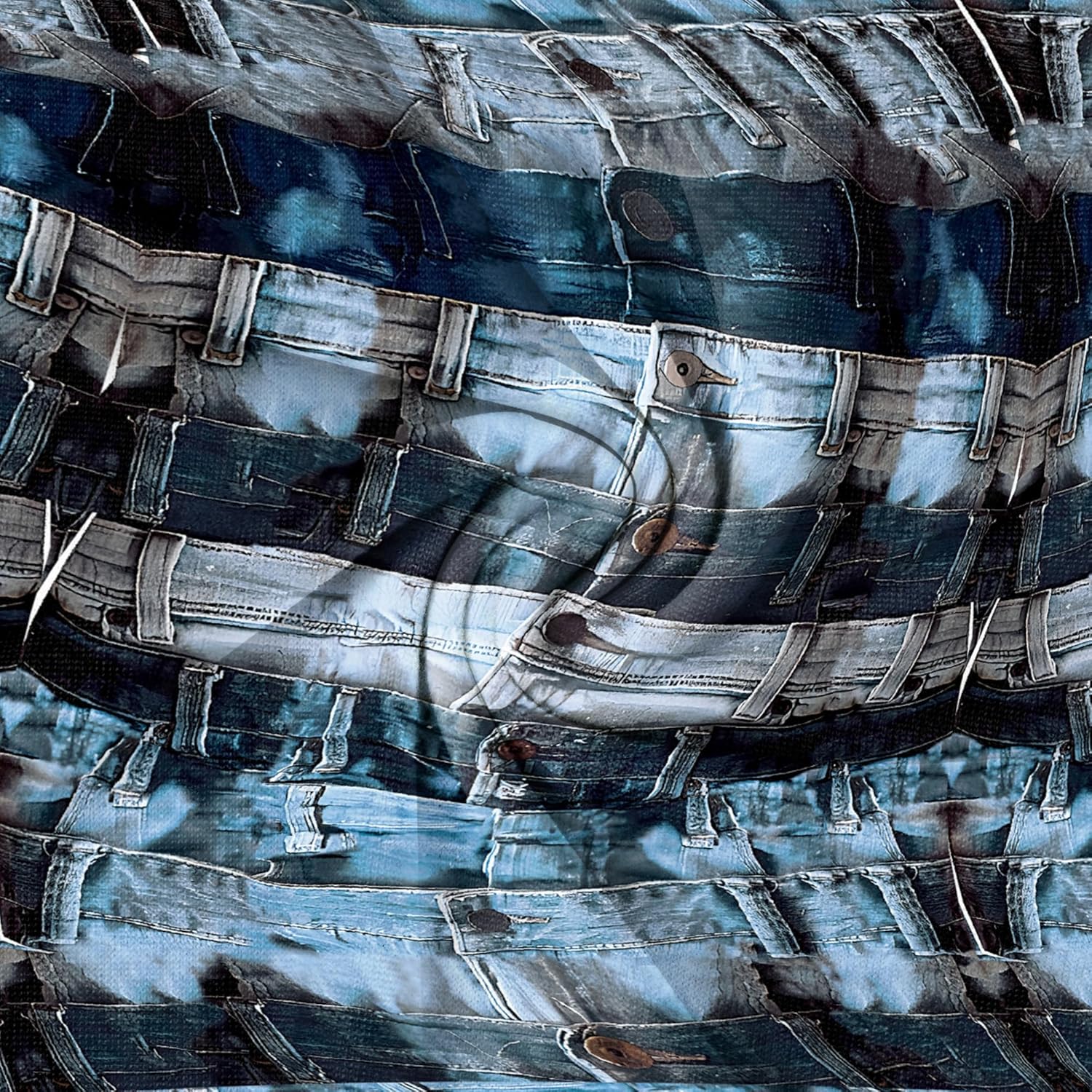 Womens Plus Size Denim-Print Fashion Maxi Dresses Casual Soft Tshirt Dress - Image 7