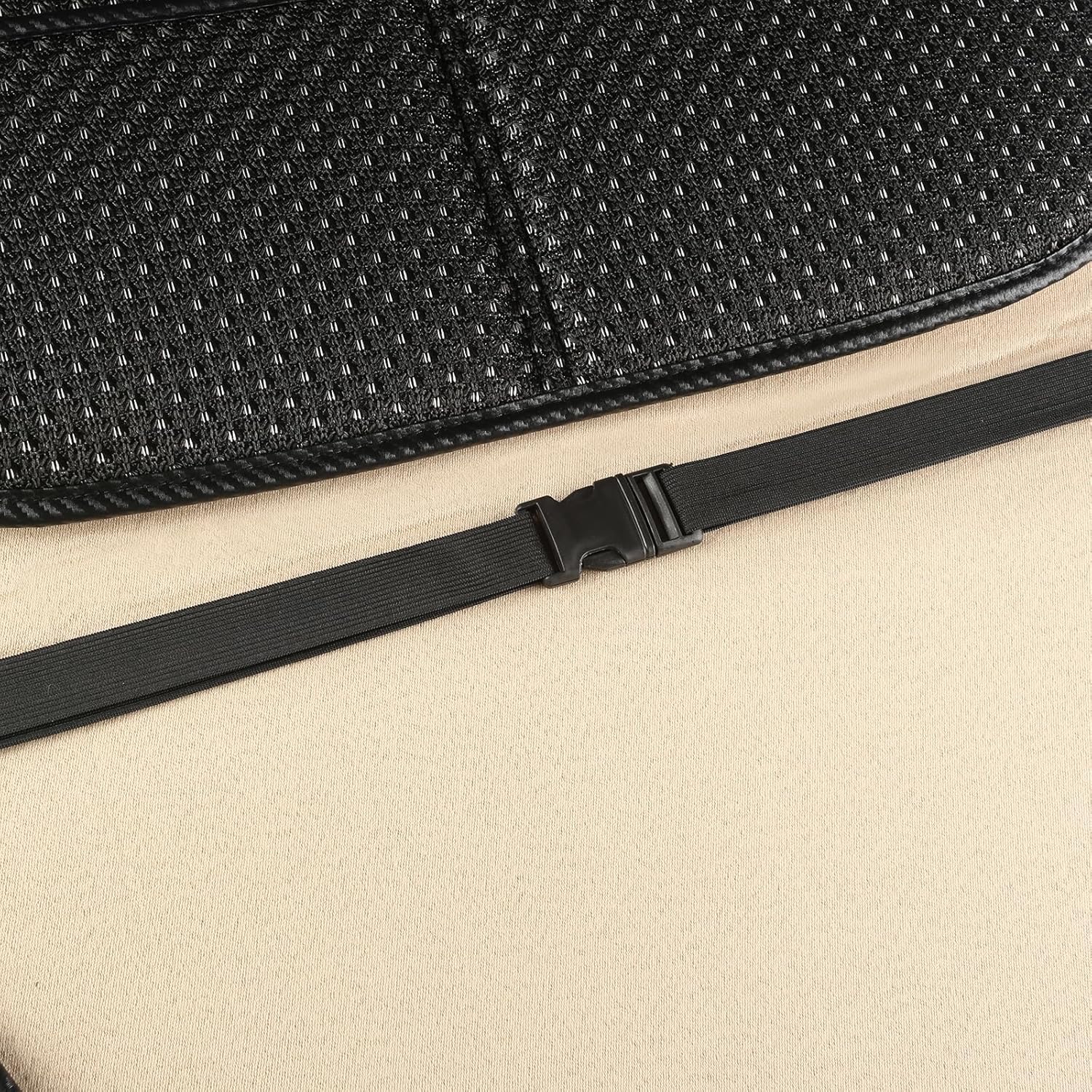 Auto Newer Luxury Breathable Car Seat Cover,Rear Car Seat Protector, Fit Four Seasons of Universal Automotive Vehicle Cushion Cover, Compatible with 91% Cars,SUV,Trucks (Black,Rear Seats)