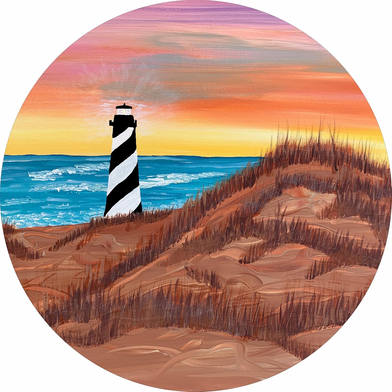 Tire Cover Central Outerbanks Lighthouse Beach Spare Tire Wheel Cover for RV Camper and All Other Spare tire Size (See Drop Down menu)