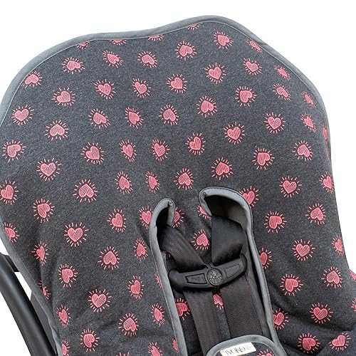 Miniatura 3 de JYOKO Funda acolchada universal para niños para asiento de coche Gr 0100% algodón fabricado (compatible con Maxi COSI, Chicco, Britax y más)