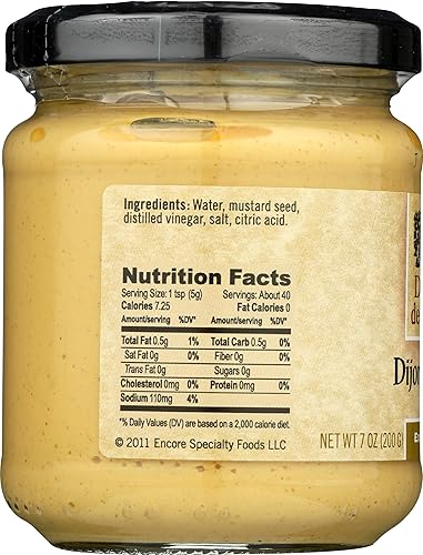 Miniatura 5 de Domaine Des Vignes Dijon Mostaza Extra Forte, 7 onzas, 7.05 oz, paquete de 2