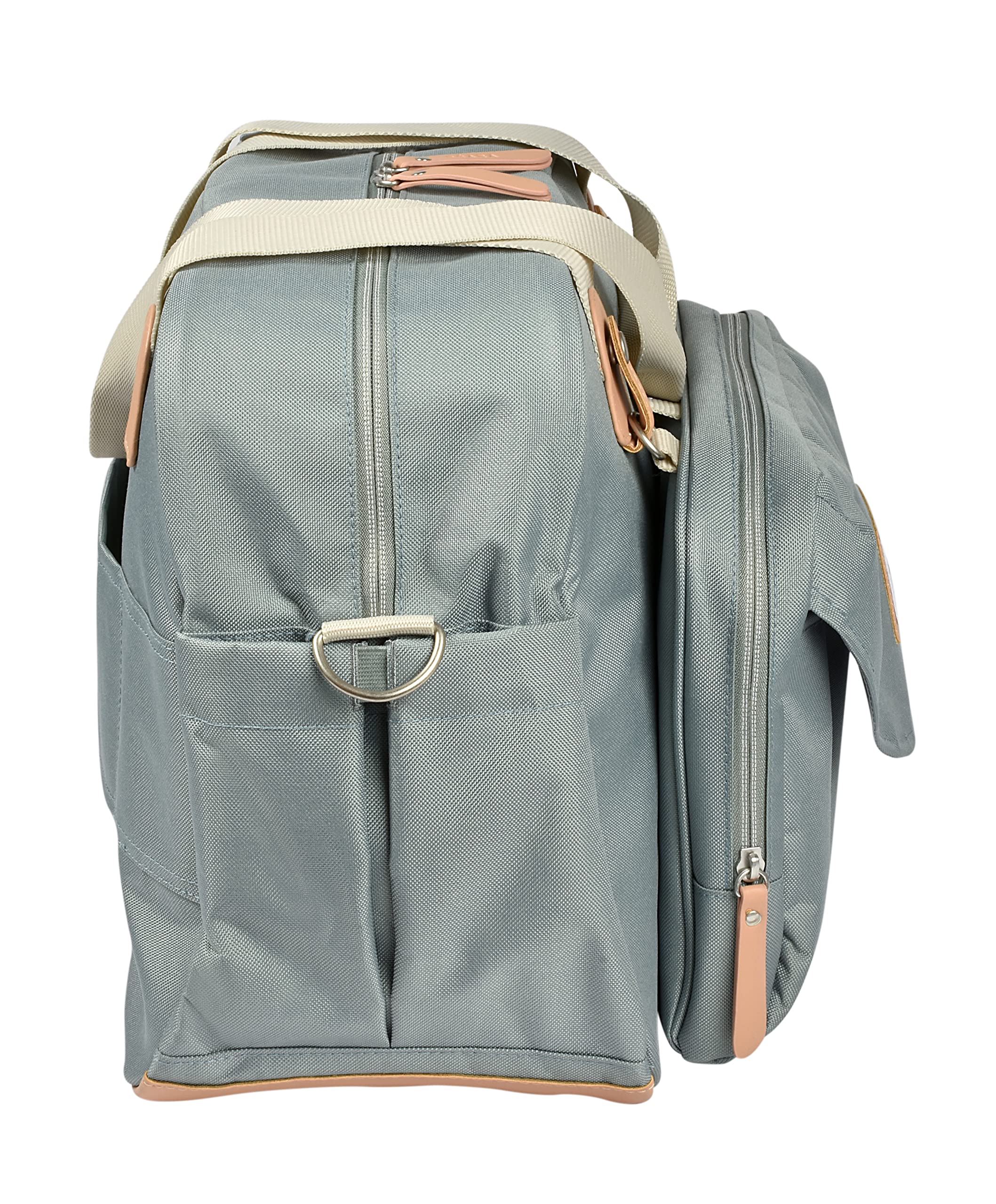 BÉABA, Sac à Langer Genève II, Modulable, Grande contenance, Rangements multiples, Pochette avant amovible, repas isotherme, Système attache poussettes