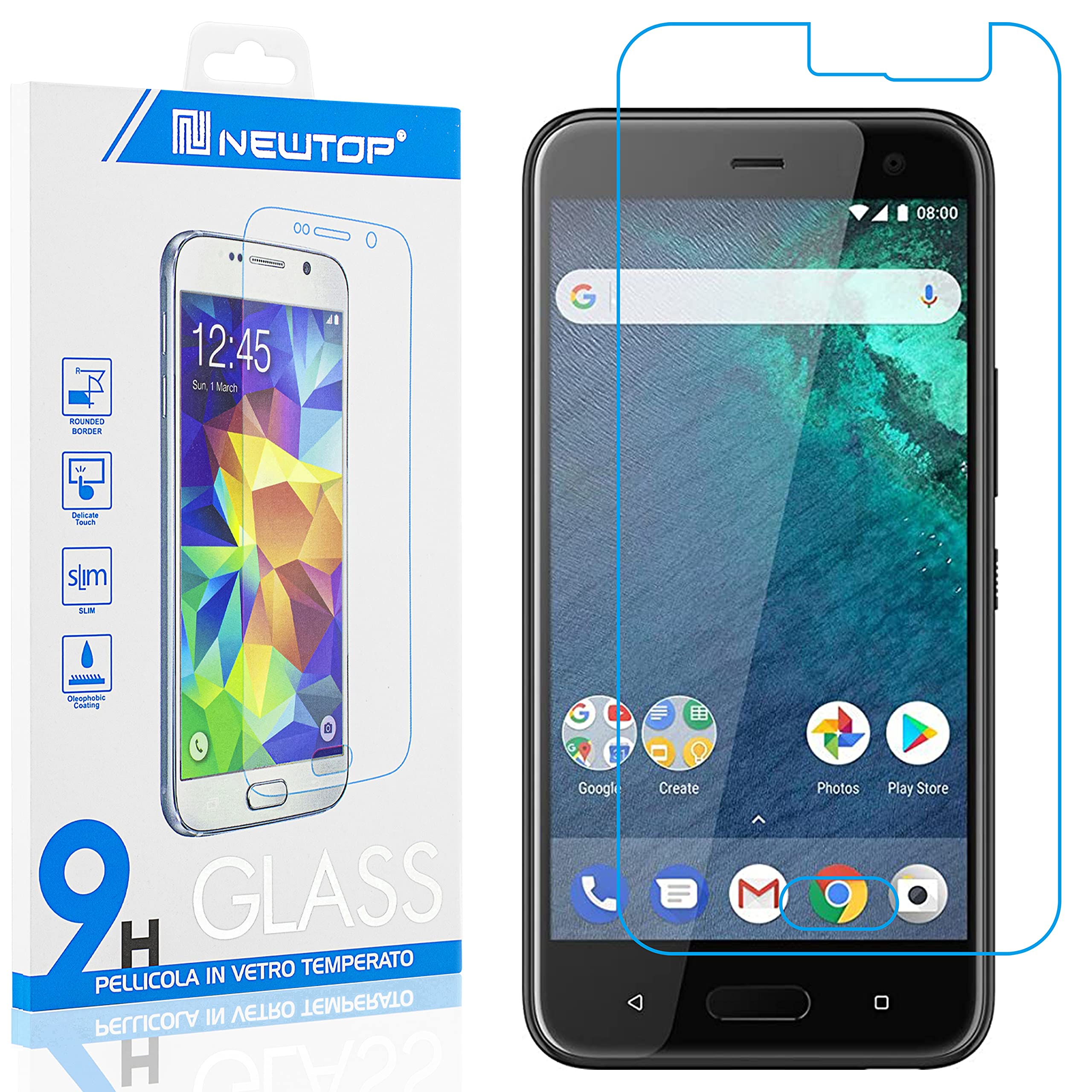 Dipos Antiriflesso 2 Pellicole Protettive Per HTC U11 Life – Opaca Anti-impronta, Made In Germany