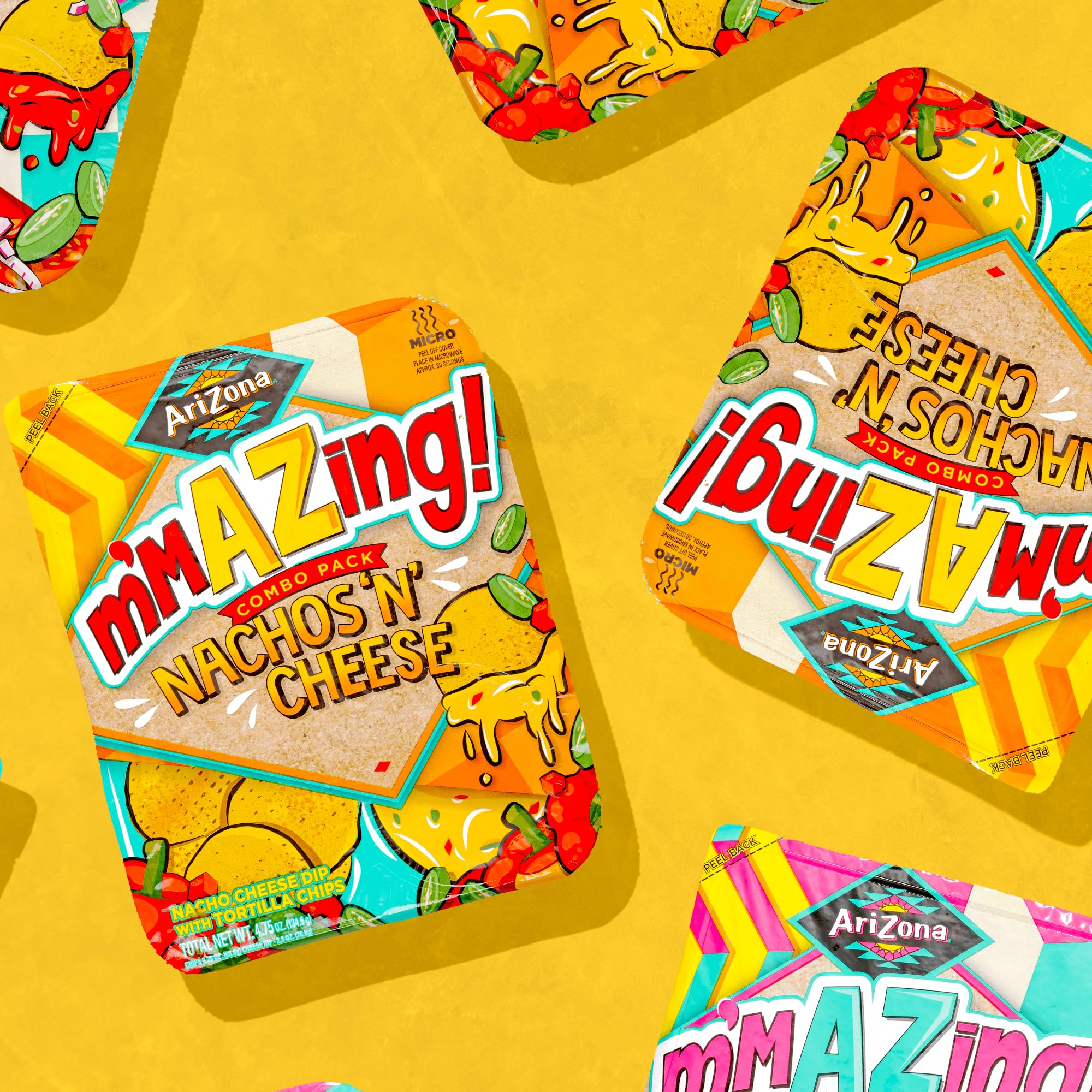 Amazon.com : AriZona Nachos and Cheese - m'mAZing Salty Snack