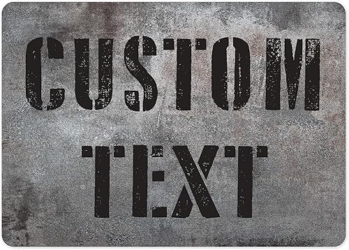 Miniatura 108 de Letrero Personalizado, Letrero de Calle Personalizado, 11 Colores de Fuente, 13 Estilos de Fuente, 4 Opciones de Agujeros, 22 Tamaños, 6x24 Madera