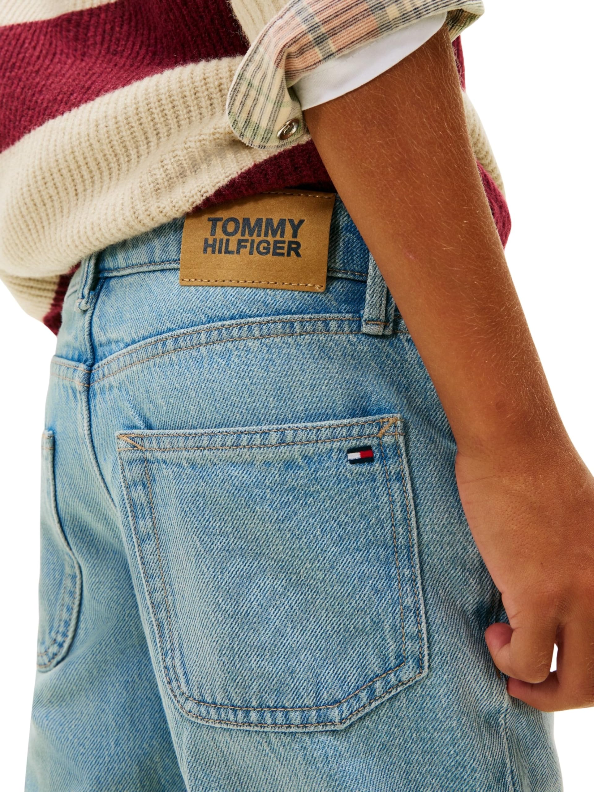 Tommy Hilfiger Boys Straight Light Jeans KB0KB10035 Denim (Denim Light) 12 Month
