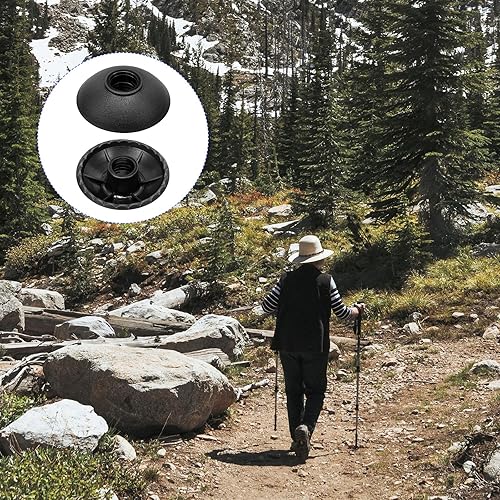 Miniatura 2 de Paquete de 4 accesorios de repuesto para bastón de trekking, resistentes al desgaste, para esquí de barro, deportes de escalada al aire libre
