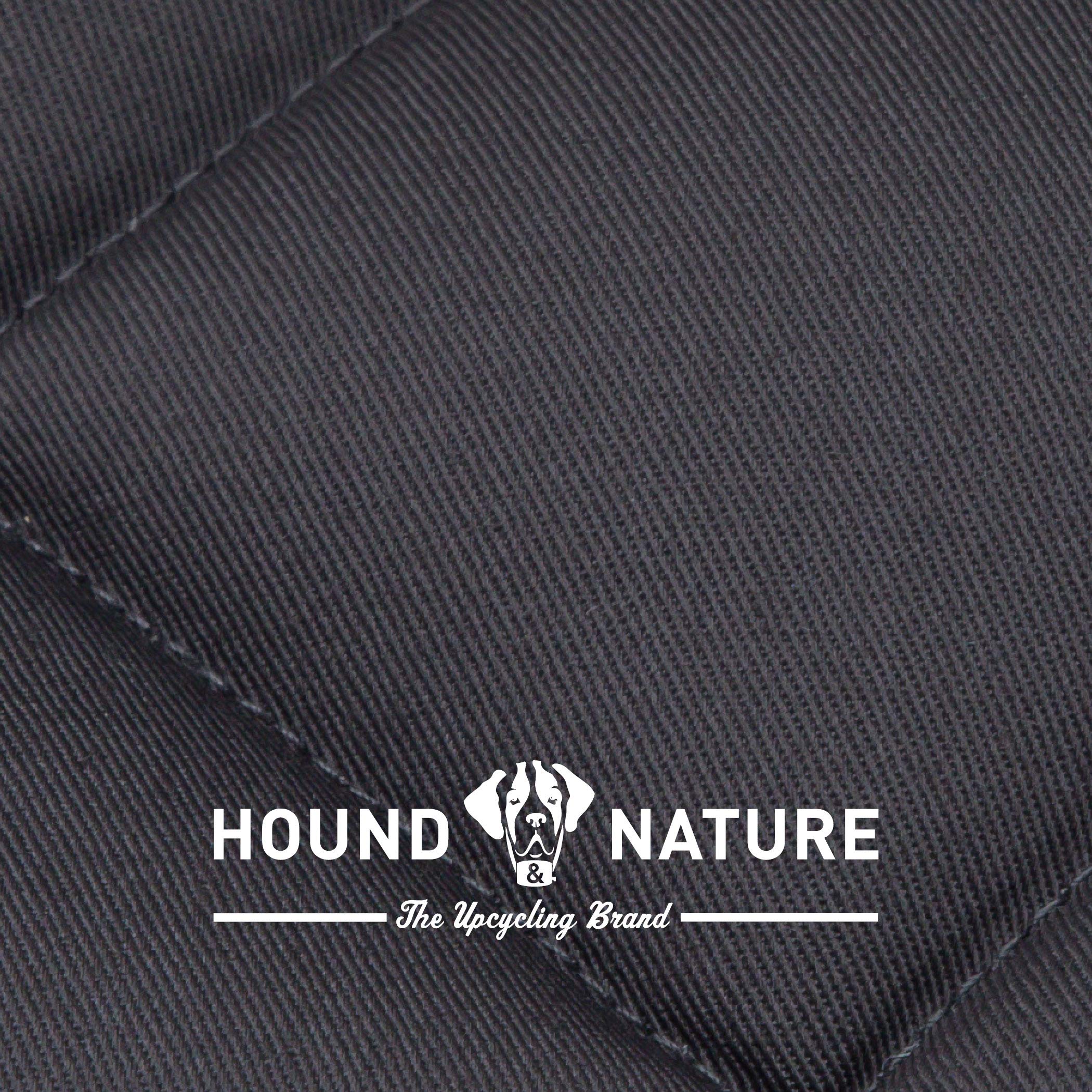 HOUND & NATURE Davos - Manta para perros ecológica, suave, lavable, acolchada para perros grandes, higiénica, resistente y sostenible (L - 100 x 80 cm, gris)
