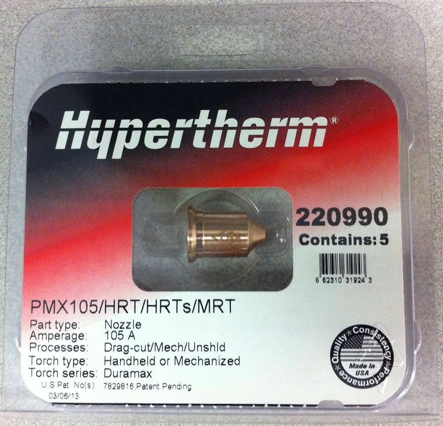 かめポッパーetc. Hypertherm 220990 Nozzle for 105A Cut, 5 pack - Amazon.com