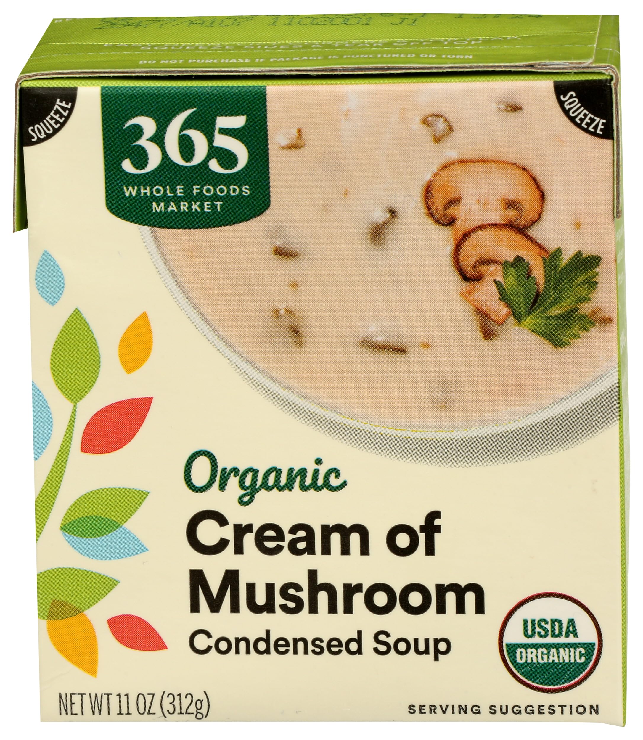 365 Everyday Value Organic Cream Of Mushroom Condensed Soup 11 Oz