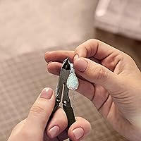 Vista 29 de 925 Sterling Silver Gemstone Necklace - Gemstone Teardrop Necklace - Birthstone Necklace for Women Silver - Pear Gemstone Pendant - Silver Jewelry