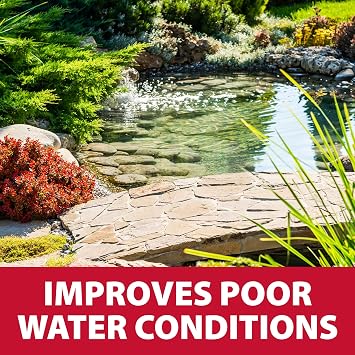 The Pond Guy RapidClear Flocculant Water Garden Clarifier, 16 Ounces | Clears cloudy outdoor koi fish ponds and fountains; plant and animal safe treatment