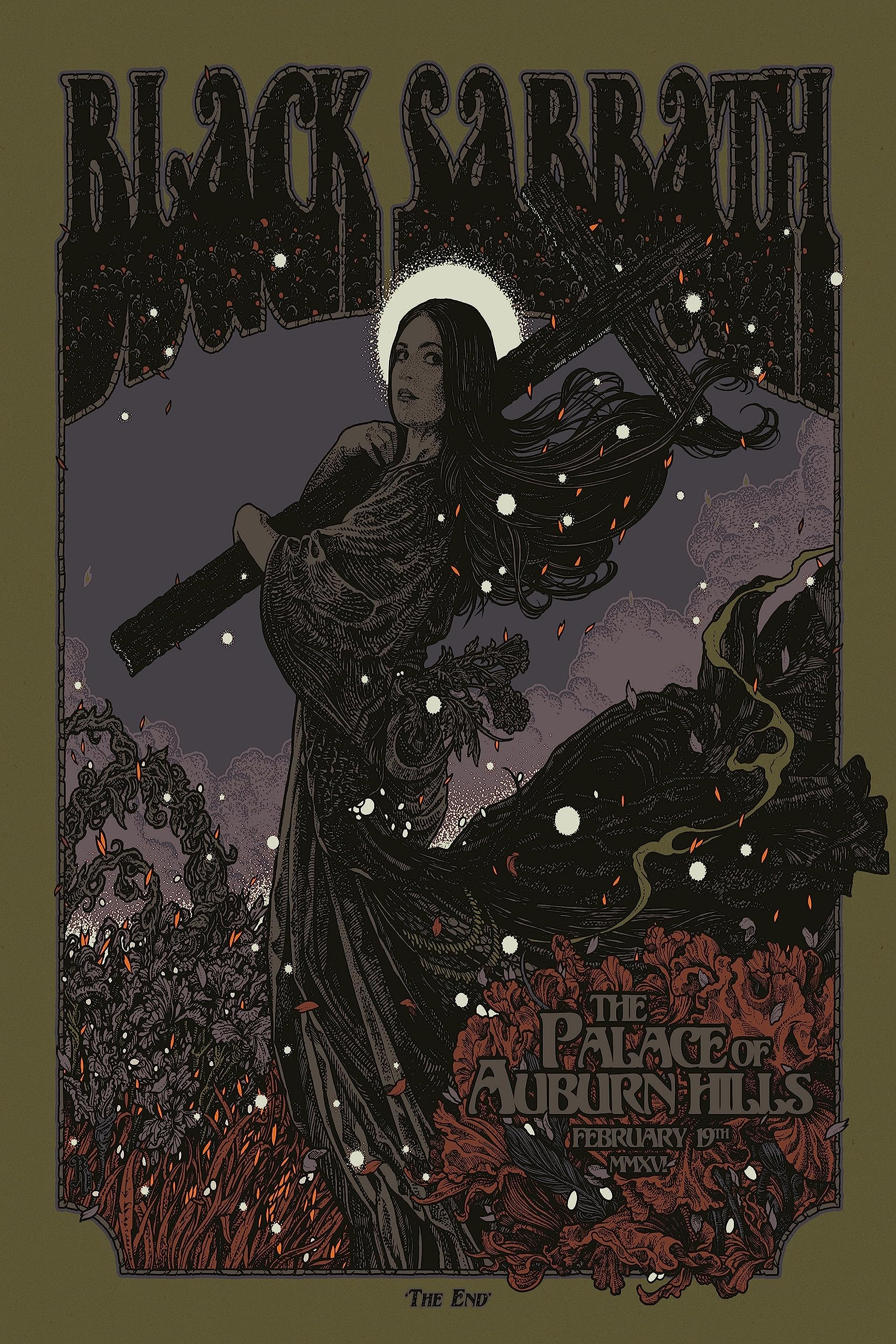 Uozylo Black Sabbath Poster 2016 Concert Band posters Canvas Wall
