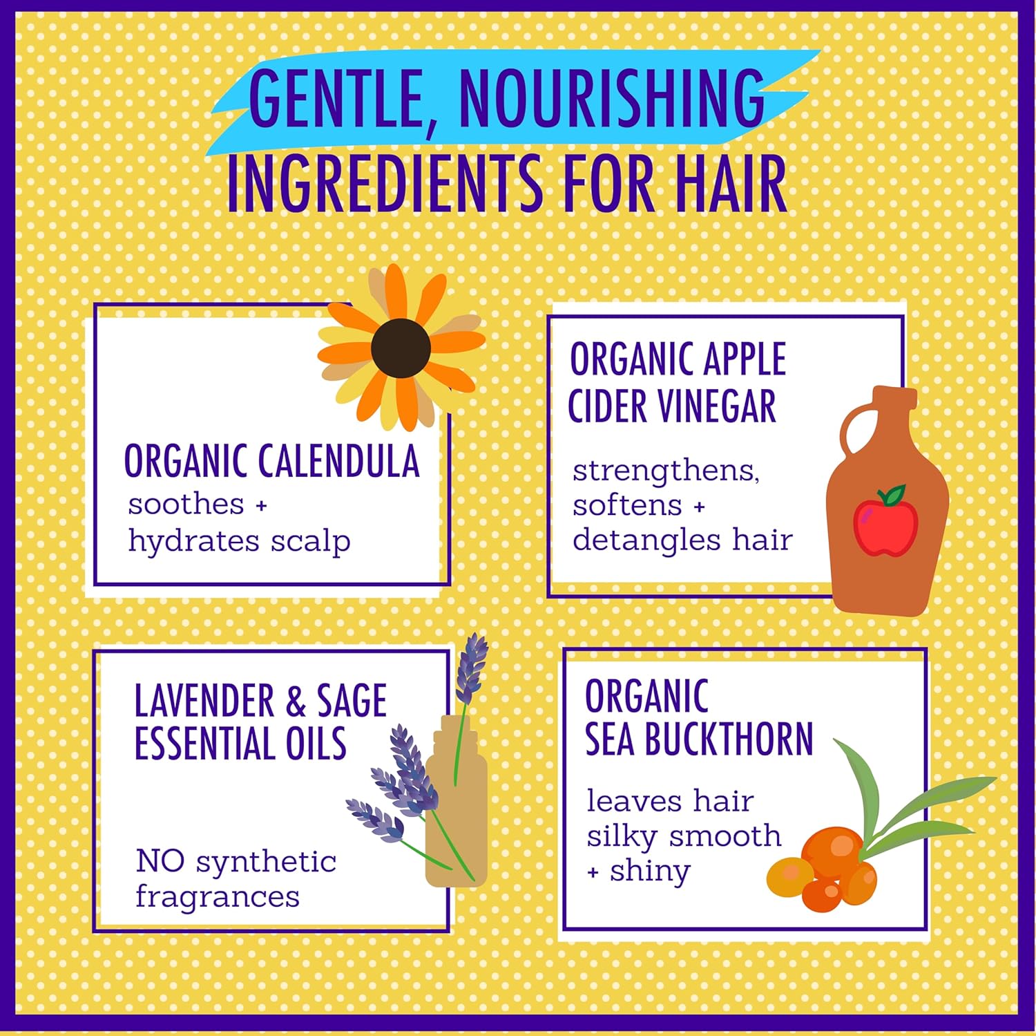 California Kids Conditioner | #Calendula | Soothing Lavender Conditioner For Kids | 100% Plant-Based | Rinse-out or Leave in Conditioner | 8.5 oz - Image 5