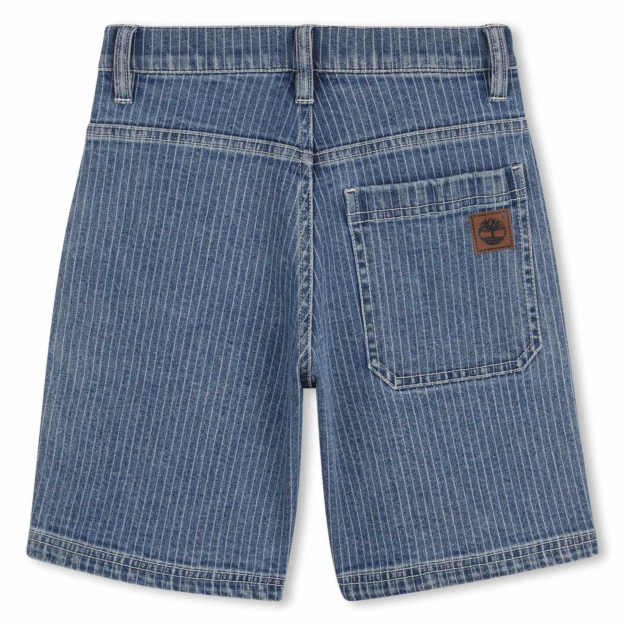 Timberland Pantalones Cortos de Mezclilla para niño, Azul, 4 años