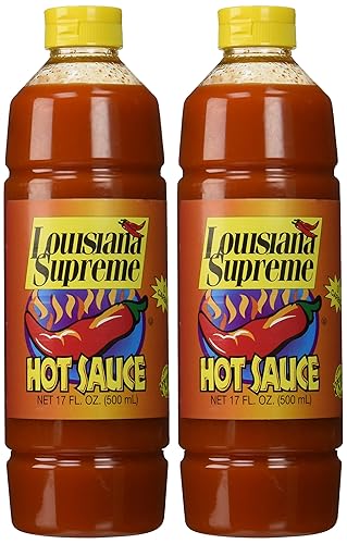 Louisiana Supreme Salsa picante - 2 de botellas de 17 oz