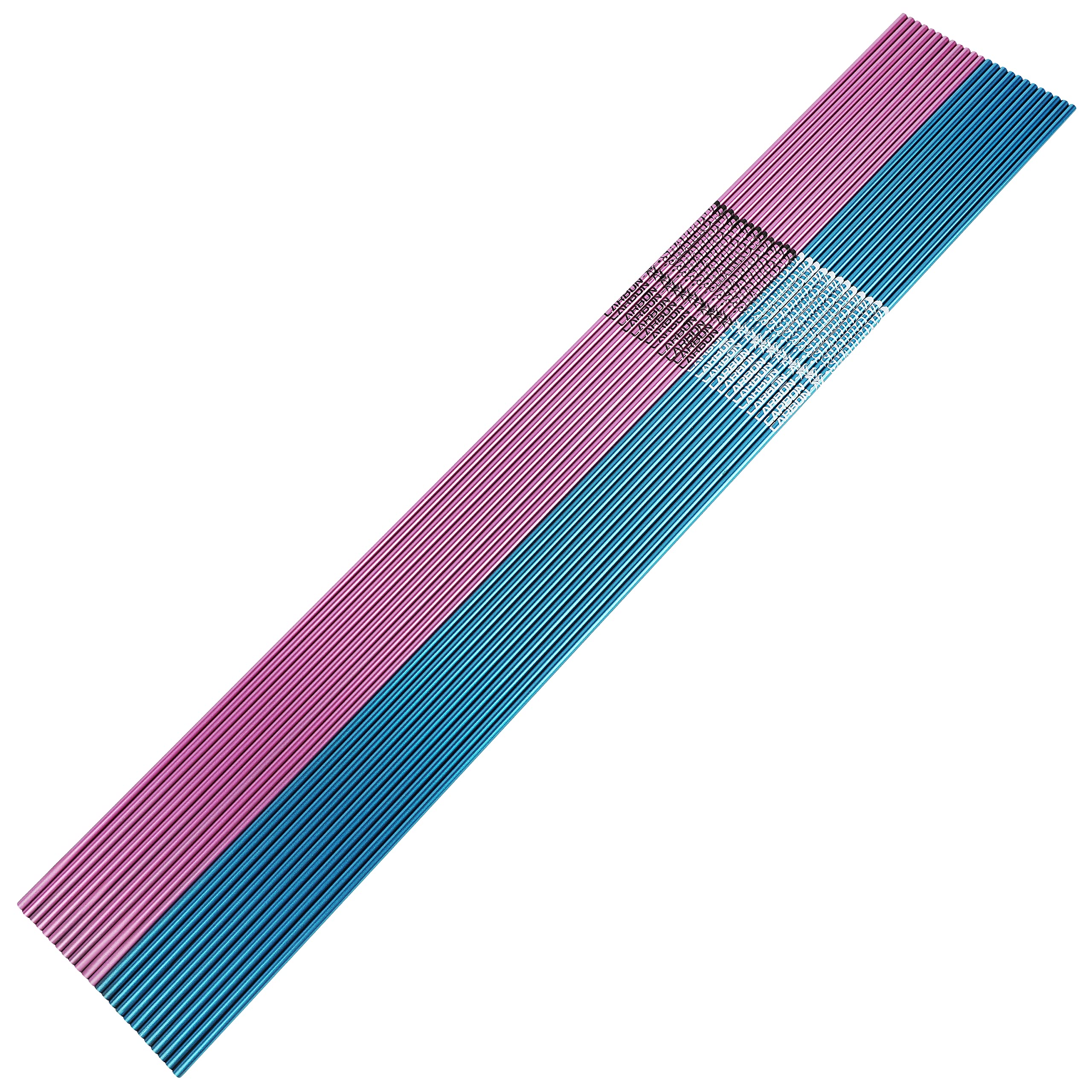 FQH Archery 31" Carbon Arrow Shaft ID 4.2mm 400 500 600 700 800 900 1000 Spine for Compound Recurve Bow Hunting Target Archery Practice (6/12pcs) (6pcs, Blue, 600 spine)