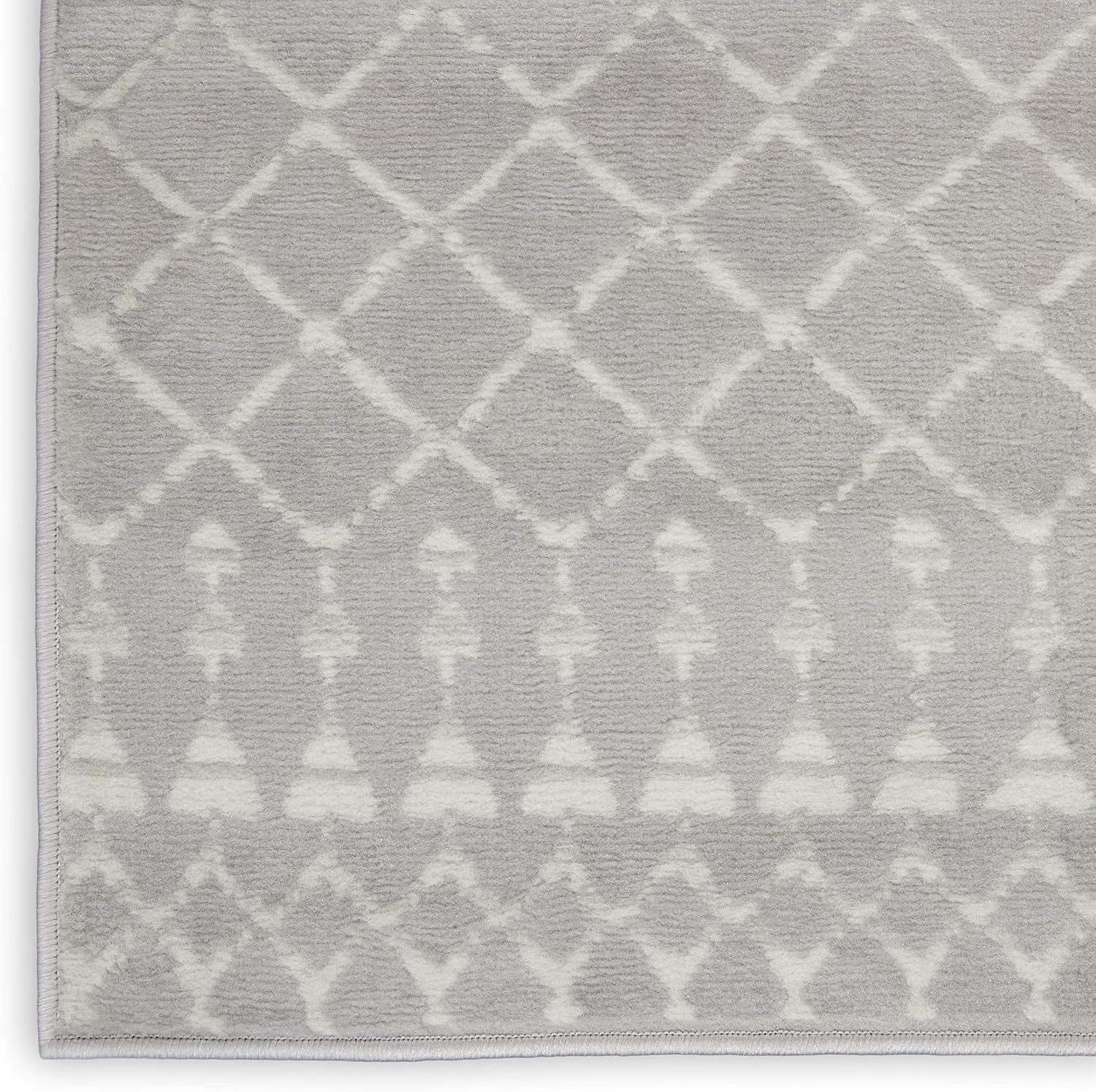 Gray Geometric Boho Chic 3' x 5' Area Rug