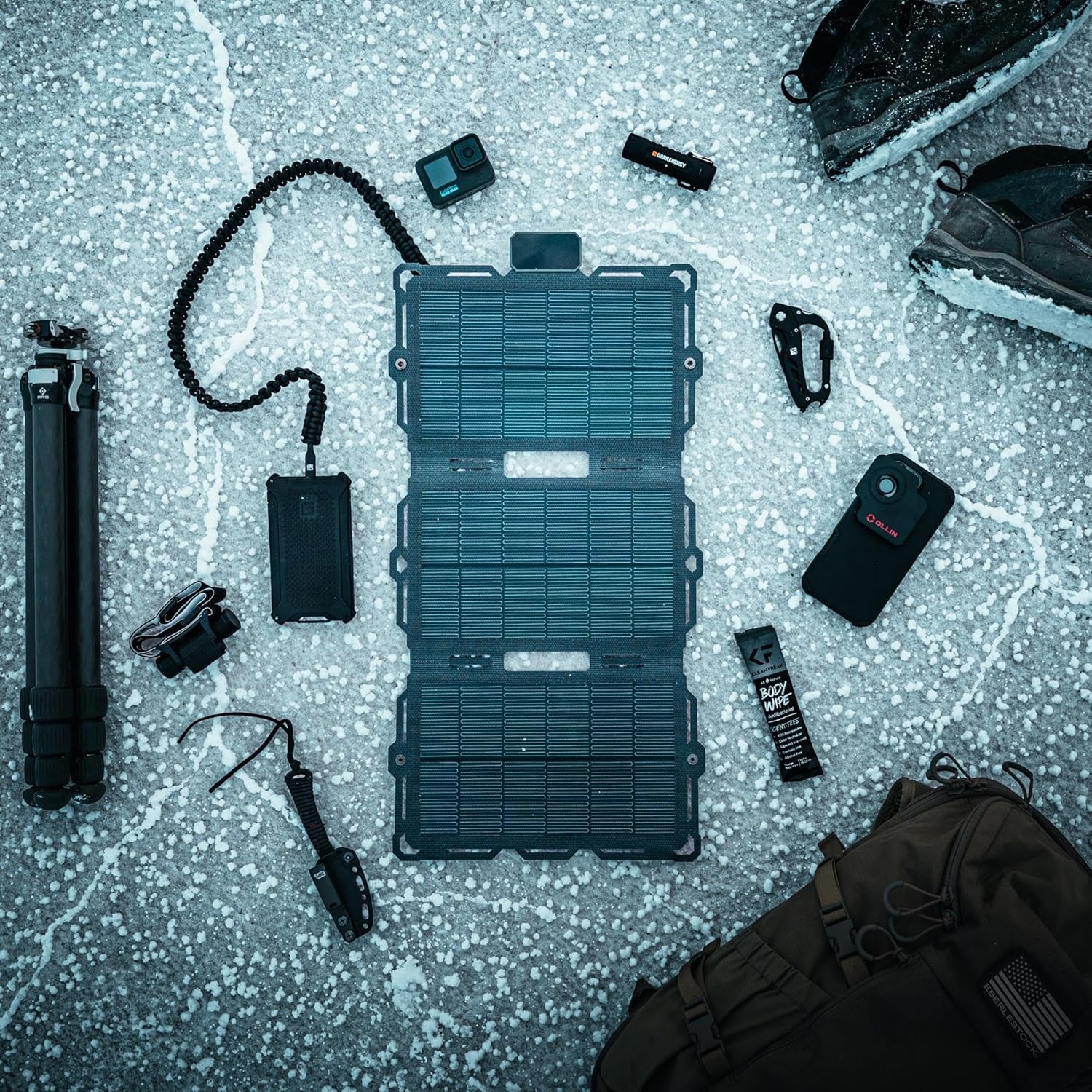 Dark Energy Poseidon Pro 10,000 mAh Indestructible Portable Charger Power Bank with Spectre 18W Folding Solar Panel - Complete Off-Grid Solar Generator System for Camping and Emergency Backup Power 8 91Acn+PyJcL. AC SL1500
