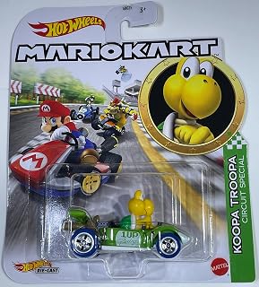 Hot Wheels - Mario Kart - Koopa Troopa - Circuit Special - 2023 - Mint/NrMint Ships Bubble Wrapped in a Box