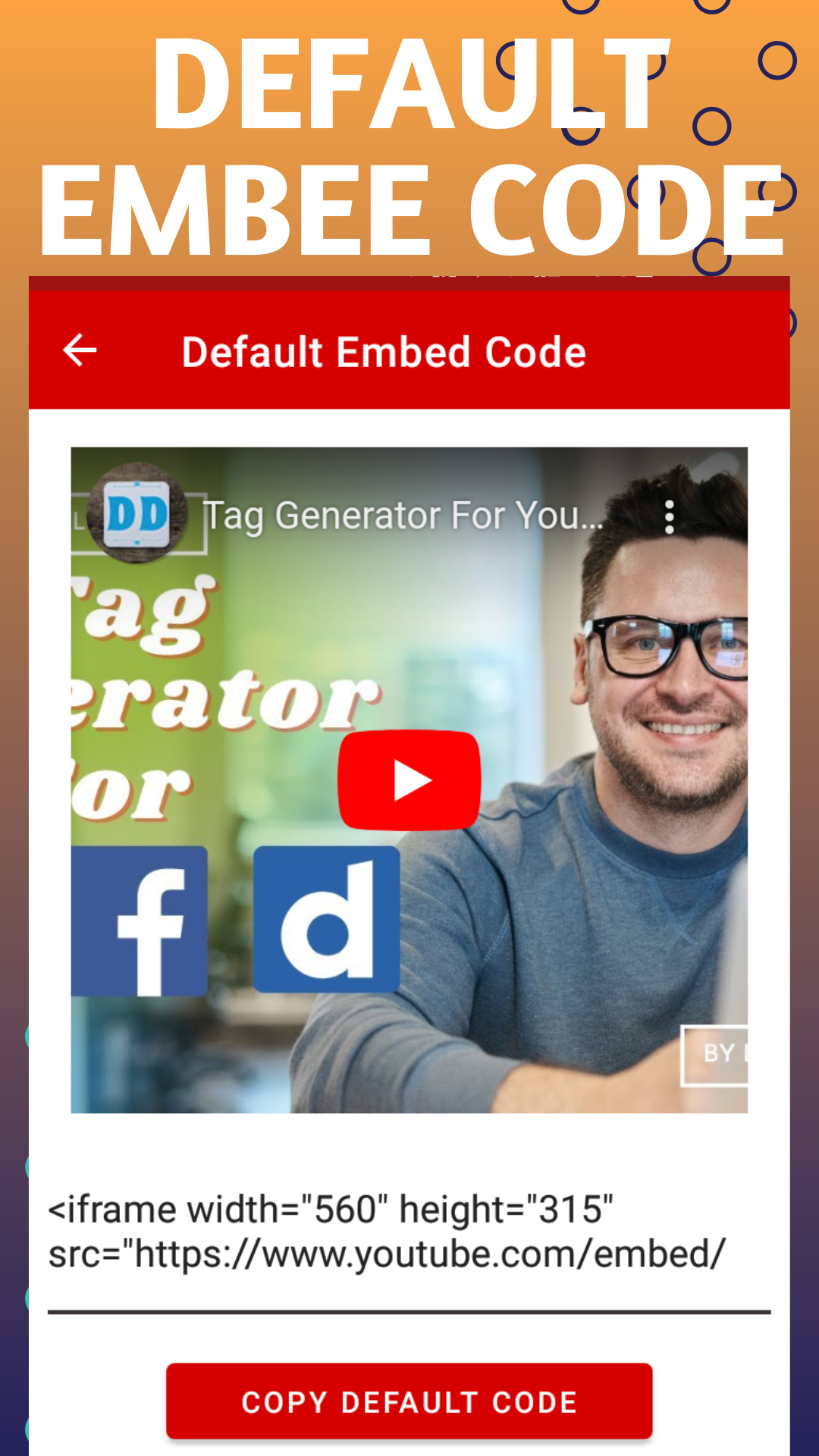 Video Embed Code Generator - App on Amazon Appstore